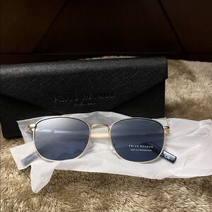 Privé Revaux Gold and Blue Sunglasses